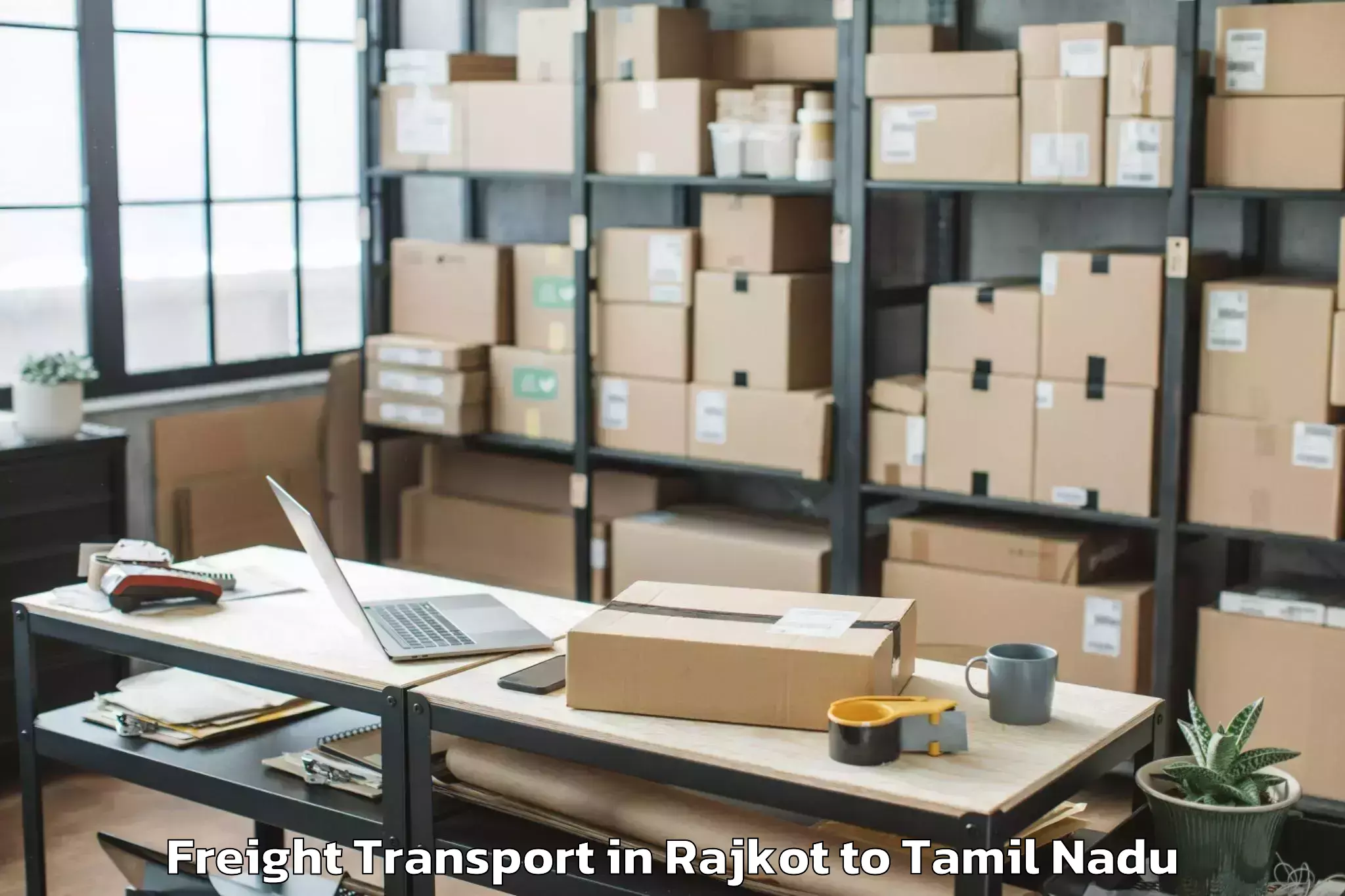 Trusted Rajkot to Kalugumalai Freight Transport